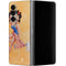 Betty Boop With Puppy Orange Background Galaxy Z Fold4 5G Skin